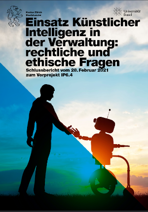 Bild: Titelseite der genannten Studie der Uni Basel und von Algorithm Watch Schweiz